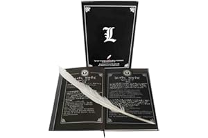COOLCHANGE Cuaderno de la Muerte de Light Yagami para los Fans de Death Note | con Pluma de Ave