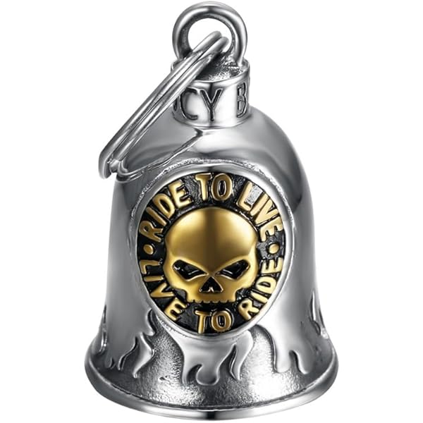Motorcycle Bell Mocy Bell Angel Biker Stainless Steel - View #3