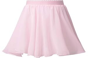 Alvivi Gonnellino da Danza Classica Bambina Chiffon Gonna da Balletto per Bambini Tulle Gonna a Portafoglio Ballerina Gonna da Pattinaggio Artistico Jazz Danza Moderna