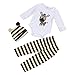 Price comparison product image Baby Clothing Sets, Familizo 3pcs Boys Girls Newborn Hat+Romper+Pants Trousers Outfit (6 months, Coffee)