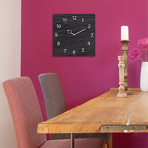 Eurographics U-DT6193 Time Art Black Slate, 30 x 30 cm - 2