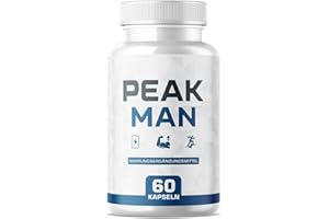 NUTRANEO Peak man – Nahrungsergänzung für Männer mit Maca, Kolanuss & Muira Puama – 60 Kapseln – Pflanzliche Vitamine & Mineralstoffe