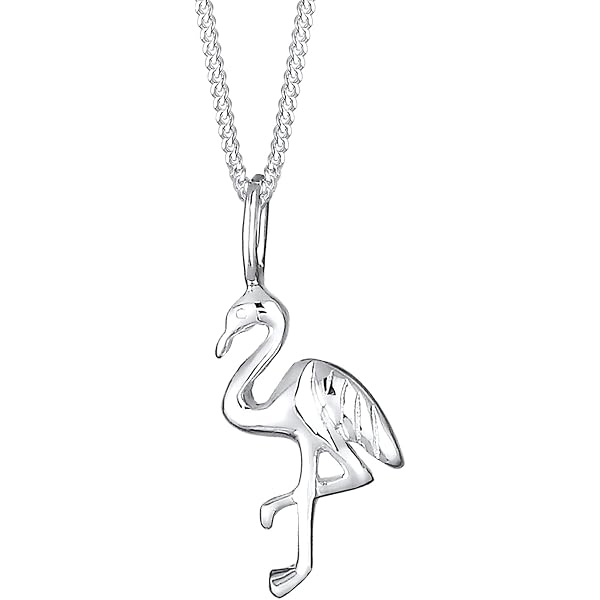 Collana Argento Sterling 925 - Pendente Frangipani, Catena 45 Cm, Design Elegante E Brillante