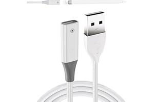VULCYXA Chargeur pour Apple Pencil 1, Adaptateur de Câble USB pour Apple Pencil 1ère Génération, Connecteur de Charge Durable et Compact, Compatible avec iPencil Gen 1, Chargement Rapide et Sécurisé, 1M