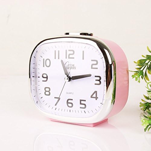 Exquisite alarm clock, student night lamp, ultra quiet alarm clock,E