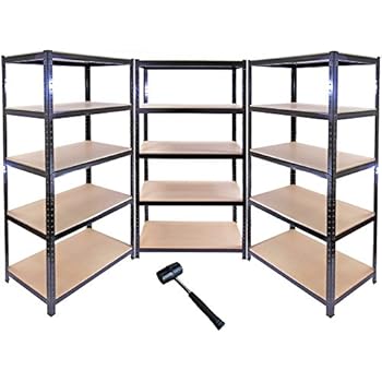 Scaffale da magazzino in metallo 180 x 90 x 40 Plonos 470200