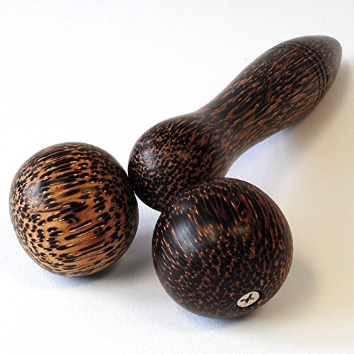 Massageholz Roller glattes Kokosholz glattes Holz für Triggerpunkt-Massagen Massagehilfe Holz Deuser Stab - 3