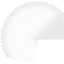 MANCHAP 30 PCS 200 X 200 X 2mm Square Wood Plywood Sheets, Thin