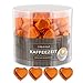 Produktbild Günthart 150 Stück orange Schokoladen Herzen mit Nougatfüllung | Nougatcreme Kaffeezeit | Schokoladenherzen orange St. Sebastian | Give away | orange Herzen aus Schokolade | Kaffeezeit (1,1 kg)