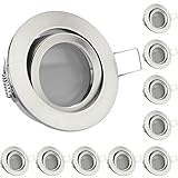 hochvolt einbaustrahler verkabeln Hochwertige LED Spots inklusive Einbaustrahler, LED GU10 Leuchtmittel und 230V Fassung