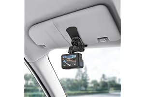 SUREWO Samochodowy uchwyt na osłonę przeciwsłoneczną, szybki klips z uniwersalnym haczykiem kulkowym J kompatybilny z GoPro Hero 13, 12, 11, 10, 9, 8, 7, 6, 5, czarny, DJI Osmo Action 5 Pro/4/3, AKASO