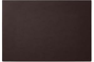 Eglooh - Mercurio - Sous main Bureau en Cuir Marron Brun cm 50x35 - Coutures Artisanales et Fond Antidérapant - Made in Italy