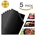 Produktbild KENTY Grillmatten, 5er Set BBQ Premium Grillmatte im praktischen: Baken & Kochbeständig & 100% Anti-haftend, FDA zugelassen + PFOA frei