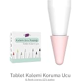 Fuchsia Stylus Kalem Koruma U&ccedil;u 12&rsquo;li Renkli Set Hassas, Dayanıklı Tablet Kalem Koruma Ucu