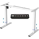 Flexispot E1 Height-Adjustable Desk, Electric Height-Adjustable Table Frame, 2 x Telescopic, with Memory Control