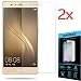 Produktbild P9 - SET 2X - Film Panzerglas Glas Schutzglas Hartglas für HUAWEI ASCEND P9 5.2" - Wi-Fi Lte 4G Dual Sim 2,5D 9H Panzerfolie Schutz Folie Tempered Glass Touch Display + 1 trockenen Tuch + 1 feuchtes Tuch + Kunststoffverpackungen