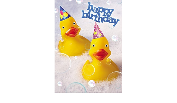 Carte D Anniversaire Humoristique Googlies Yeux Happy Birthday Baignoires Canards 12 X 17 Cm Amazon Fr Cuisine Maison