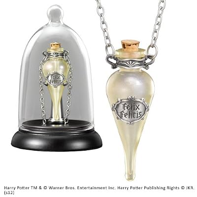 Noble Collection figurine harry potter - felix felicis pendentif et support