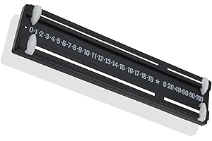 fKiZanthene Black Snooker Scoreboard Plastic Score Keeper for Billiards and Table Tennis Easy to Read Manual Flip Scoreboard for Snooker Matches Clubs and Game Rooms