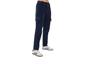 Ballandoro Pantaloni Cargo Donna Cotone Velluto a Coste Leggero Jeans Vita Alta Pantaloni Eleganti Primaverili con Tasche Chino Donna