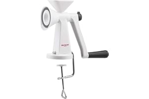 Westmark Moulin à Pavot avec Broyeur en Céramique, Degrés de Broyage Réglable, Pour Montage sur la Table, Plastique/Céramique, Poppy, Blanc/Gris, 11832260