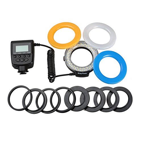 Doradus aputure 48pcs HL-48 marco circulaire torique LED flash de lumi  re pour Canon  Nikon  Olympus Panasonic appareil photo reflex num  rique