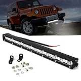 【Amplia Compatibilidad de Uso Diario】 La aplicación de barra de trabajo led para vehículos como JEEP, SUV, ATV, UTV, SUV, camión, automóvil, motocicleta, SUT, camper, autocaravana, autobús, metro ... otros para la torre de perforación, la excavadora, el tractor, el arado, la furgoneta, la ambulancia, los vehículos para el mineral, el proyector para el jardín, el garaje ...