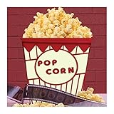 Pop perfekten Popcorn Thumbs Up Popcorn Behälter für die Mikrowelle, Silikon, weiß, 13.3 x 9.1 x 15.5 cm