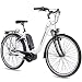 Produktbild CHRISSON 28 Zoll Damen Trekking- und City-E-Bike - E-Cassiopea Weiss - Elektro Fahrrad Damen - 7G Shimano Nexus Nabenschaltung - Pedelec mit Bosch Mittelmotor Active Line 250W 40Nm, Rücktritt
