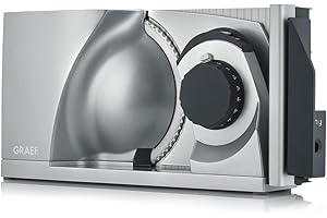 GRAEF. GRAEF MYtiny składana uniwersalna krajalnica | uniwersalna elektryczna krajalnica do kuchni MT1000 | kiełbasa, warzywa, krajalnica do chleba | uniwersalna krajalnica składana | srebrna