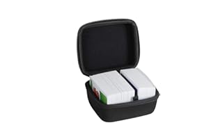Hermitshell Custodia rigida da viaggio per Skip BO + UNO Card Game/Skip BO + Phase 10. Può contenere fino a 300 carte. Carte non incluse (nero)
