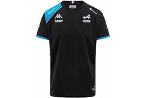 CMC MOTORSPORTS Kappa - T-Shirt Abolim BWT Alpine F1 Team 2023 Noir pour Garçon - Noir - Taille 12Y
