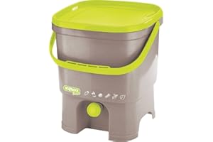HOZELOCK - Composter de Cuisine Bokashi 10 L : Composteur de Cuisine avec Activateur de Fermentation (1 Kg), Hermétique et Sans Odeur Désagréable, Récupérer l'engrais Liquide [4193 0000]