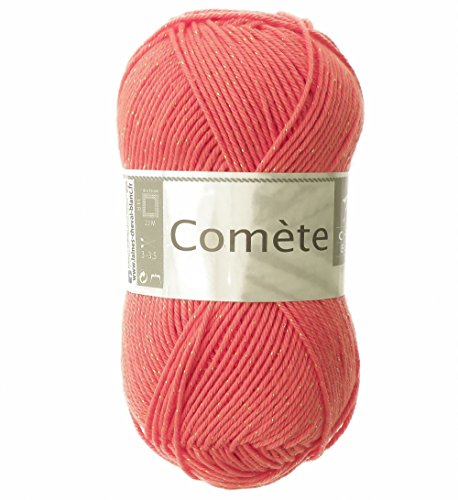 Glamour Strickgarn COMETE, 50g, #179 'coral diamond'
