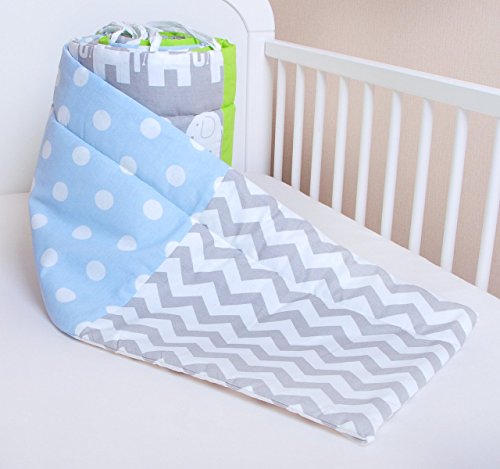 Bettumrandung Nest Kopfschutz Nestchen 420x30cm, 360x30cm, 180×30 cm Bettnestchen Baby Kantenschutz Bettausstattung MIX A2 - 2