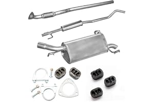 Polmo Auspuff Vorderrohr Mitteltopf Endtopf Komplett + Montageware Neuware