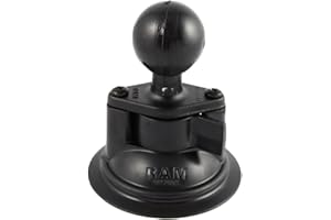 RAM Mounts UNPKD RAM SUCT BASE W/ 1 1/2Inch DIA. BALL, RAM-224U (1/2Inch DIA. BALL)