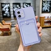 GGM GİYİM & AKSESUAR iPhone 12 ile Uyumlu Şeffaf Yapıya Sahip Arka Ksımında Kartlık B&ouml;lmeli Kolay Kullanım Sağlayan Telefon K
