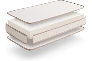 ‎MY BABY MATTRESS My Baby Mattress Babymatratze 60x120 cm Nira Oeko TEX Zertifiziert, wärmregulierende Kinder-Matratze mit Memory Foam, Atmungsaktiv, Art.-Nr. 65402
