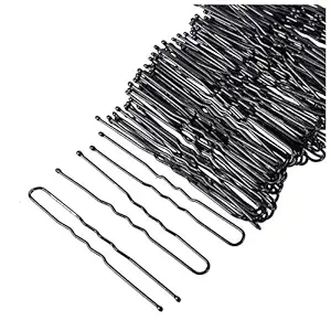 TWIREY 50 pcs Curved U Shape For Bun juda Bobby Hairpin, Clips Barrette Styling Tools Accessories for Girls & Women Hair Pin Hair Pin (Size-Small 4.5 cm)