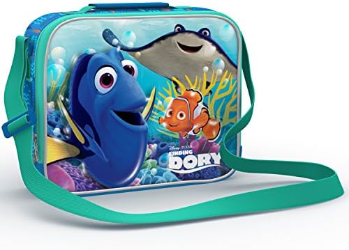 Kid Memories Finding Dory Special Limited Edition School Kids Lunch Box. Characters On Both Sides!Dory-Nemo Lunch Tote Bag With Strap. Destiny, Bailey, Hank, Marlin Back To School