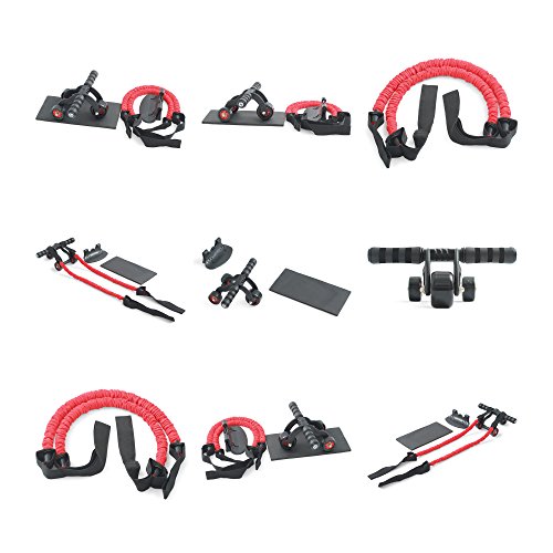 QUALITÄTSSIEGER: Profi Bauchtrainer „3-Wheeler“ von Sportastisch :: 2 hochwertige Widerstandsbänder ermöglichen Unterstützung beim Bauchtraining :: Maximale Belastbarkeit von 150 kg :: Dreirad-Form für stabile und sichere Benutzung :: Matte als Knieauflage garantiert maximalen Komfort :: schnell aufgebaut ohne Schrauben :: Ideal für Frauen und Männer :: Bauchroller perfekt für Bauchtraining zu Hause :: kostenloser BONUS: eBook „Bauchtraining“ :: inklusive 3 Jahren Sportastisch Produktgarantie - 7