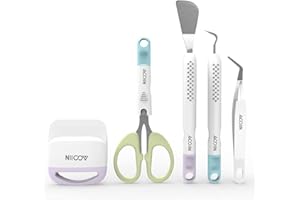 AOOIIN Strumenti di base per Cricut Weeding Tools Set Craft Vinile Cartoncino Crafting Strumenti di base Kit per Cricut/Silhouette/Siser/Oracal 631 651 751 Vinile