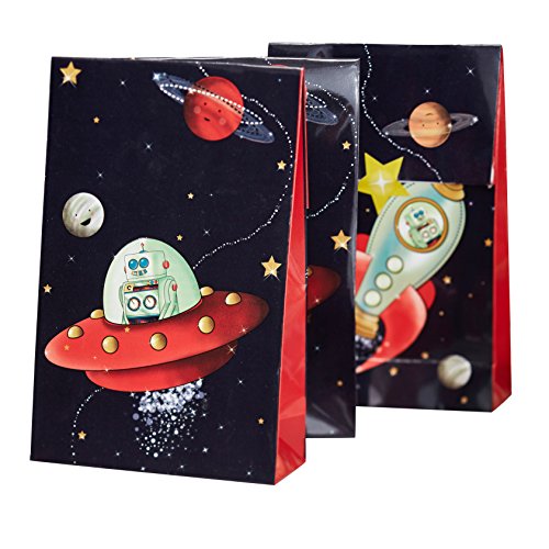 Ginger Ray & Spaceship Roboter-Kinder-Party-Taschen - Space-Abenteuer-Partei