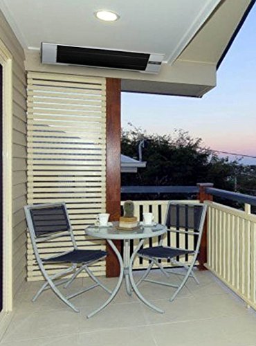 Aktobis Dunkelheizstrahler, Schwarzstrahler, Terrassenstrahler, Balkonheizer WDH-180DS (2.400 Watt) *OHNE Lichterzeugung - 2