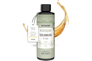 alphazoo Olio per il riposo dell'anima, per gatti, 100 ml, olio sedativo con olio di lino, valeriana, luppolo, omega-3 e omega-6, supporta nervi, riduzione dello stress e benessere, prodotto naturale