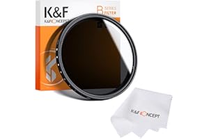 K&F Concept Seria B 82 mm zmienny filtr szary ND2-400 (1-9 stop) Slim HD ND filtr ze ściereczką do czyszczenia
