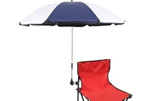 STARRY CITY Chair Parasols with Adjustable Clamp,UPF 50+,Shade Umbrella,Clip on Umbrella for Patio,Beach,Strollers,Wheelchairs,Golf Carts