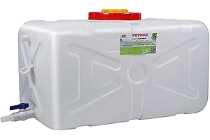 BNALU Bidon agua 50L/96L/110L Tanque De Plástico De Calidad Alimentaria De Los Hogares Bañera De Gran Tamaño Gruesa Horizontal Agua Tanque Rectangular Exterior Del Tanque De Almacenamiento De Gra(Size:110L)