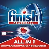 Finish Pastilles Lave-Vaisselle Powerball All in One Max - 85 Tablettes Lave-Vaisselle
